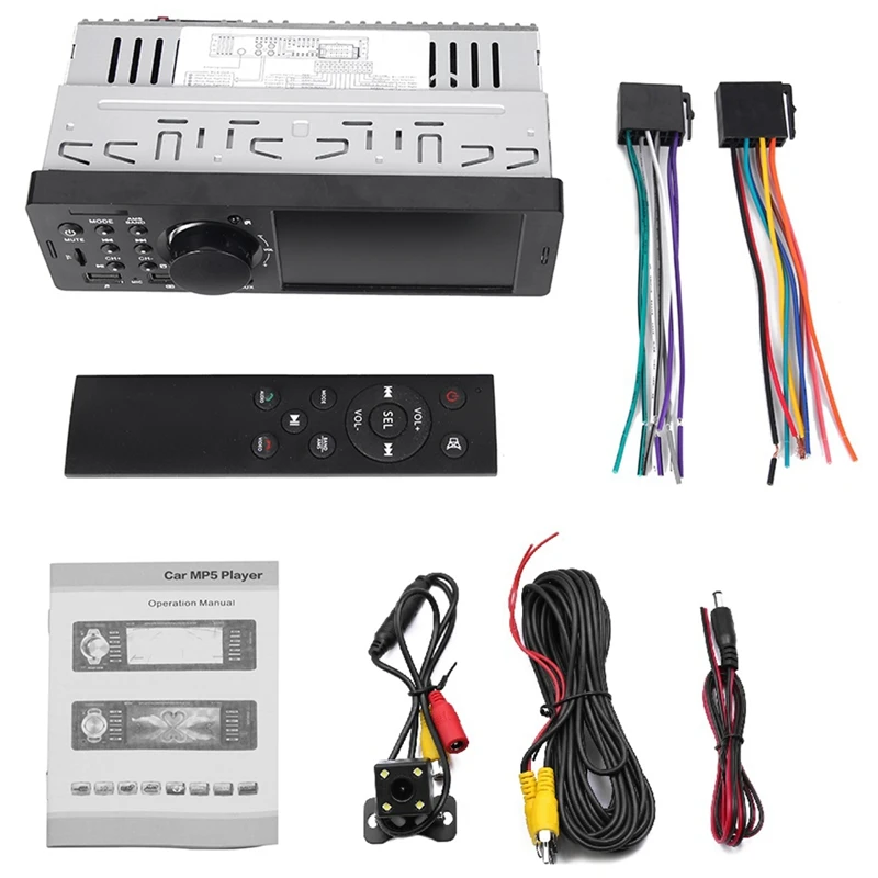 

1Din 4.1 Inch TFT Car Stereo MP5 Player FM Radio BT4.0 USB AUX RCA Remote Control Car MP4,MP5 with Camera , 7805