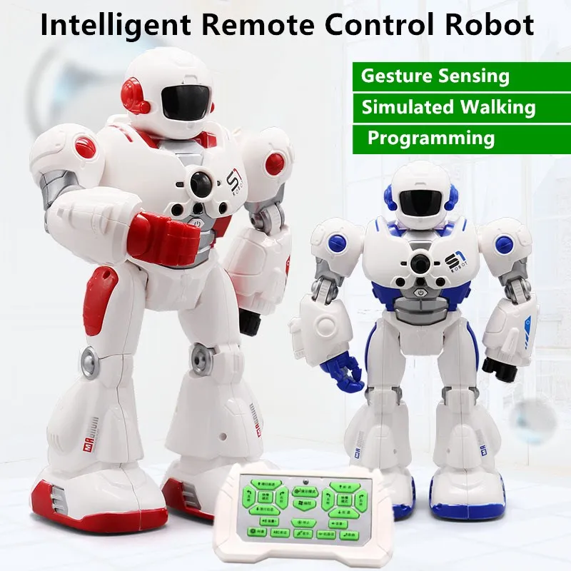 Gesture Induction Electric Early Education RC Robot Simulation Walking Intelligent Programming Remote Control Child Toy | Игрушки и