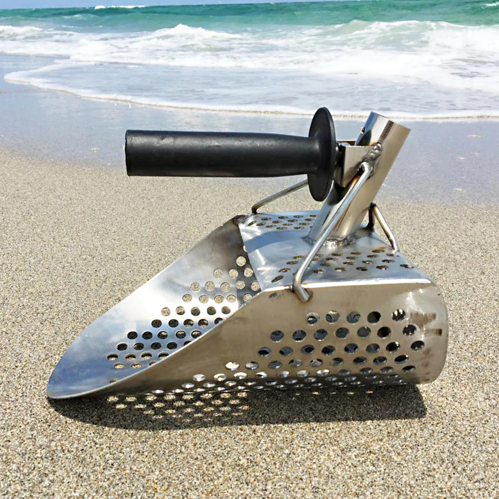 

Beach Sand Scoop with handle Water Metal Detecting Shovel Metal Detecting Tool Metal Detector Gold Finder Tresure Hunter Shovel