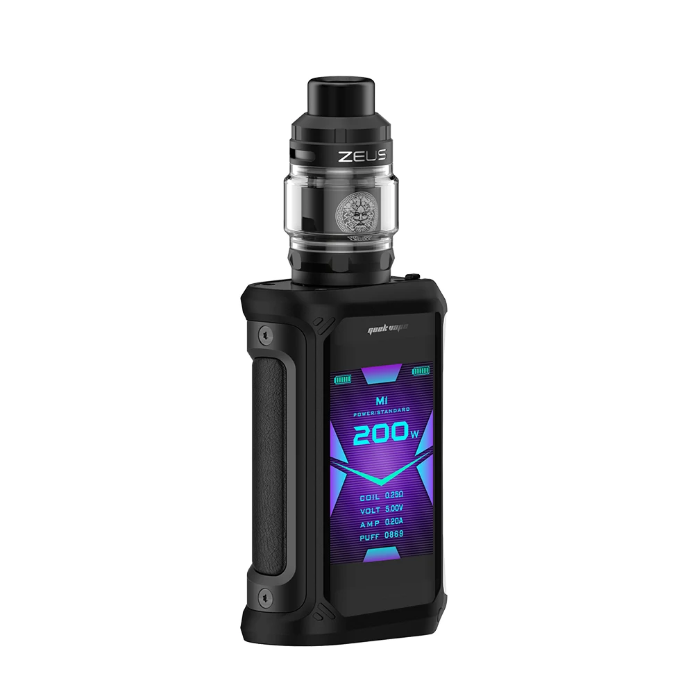 2 шт.! Набор электронных сигарет Geekvape Aegis X 200 Вт с 2,4 oled-экраном и набором микросхем AS 2,0, набор модов от двух аккумуляторов 18650 и Aegis Solo - Цвет: Stealth Black