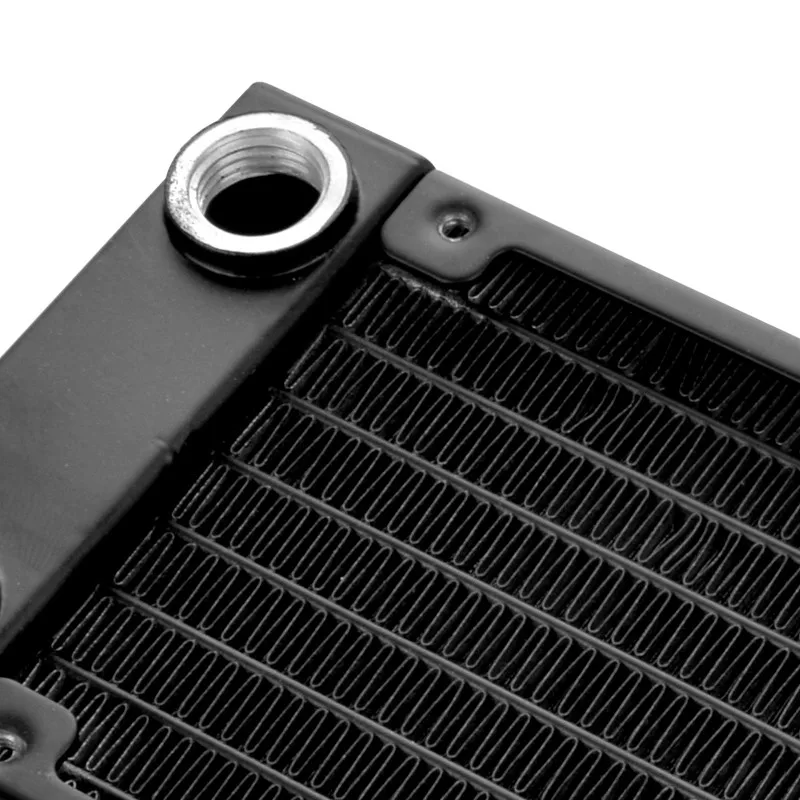 Syscooling 수냉식 라디에이터, PC 수냉용 알루미늄 소재 라디에이터, G1/4 스레드 설치, 80mm 팬 크기