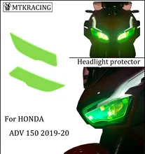 MTKRACING-osłona reflektora dla HONDA ADV 150 ADV150 osłona ochronna reflektora soczewka ekranu 2019-2020 tanie tanio CN (pochodzenie) 3inch 2inch 8inch Acrylic Obejmuje listew ozdobnych 0 2kg
