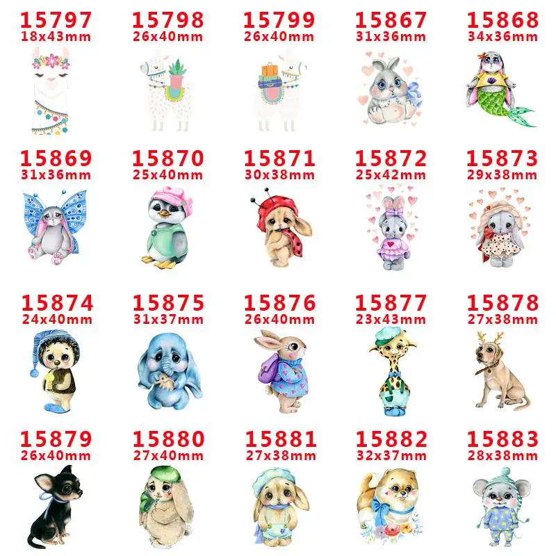 30 шт мультяшный персонаж плоское украшение из смолы PR 15186