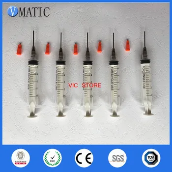 

Free Shipping Liquid Dispenser Solder Paste Adhesive Glue Syringe + 5Pcs 1'' 16G Dispensing Needle + 5Pcs Syringes With Cap