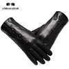 Sheepskin women's leather gloves,High grade leather gloves women,Keep warm mittens women's winter,black women's gloves-718 ► Photo 2/6