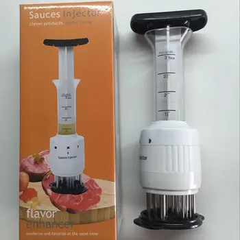 

Broken Ripper Marinade Meat Injector Needles Spice Syringe Flavor Syringe Cooking Meat Bbq Tool Kitchen Gadgets
