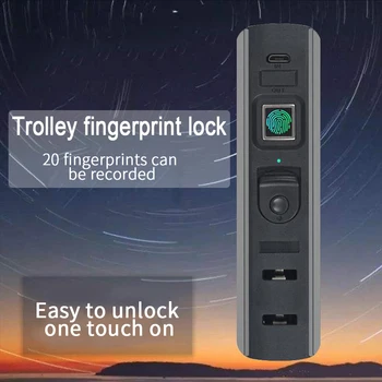 

Suitcase Luggages Universal ABS Black USB Charging Keyless Security Portable Waterproof Backpack Embedded Smart Fingerprint Lock