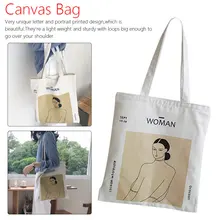 Простая Женская упаковка, элегантная Холщовая Сумка, сумки, японские художественные сумки на плечо, повседневная сумка для покупок, сумка для девочек