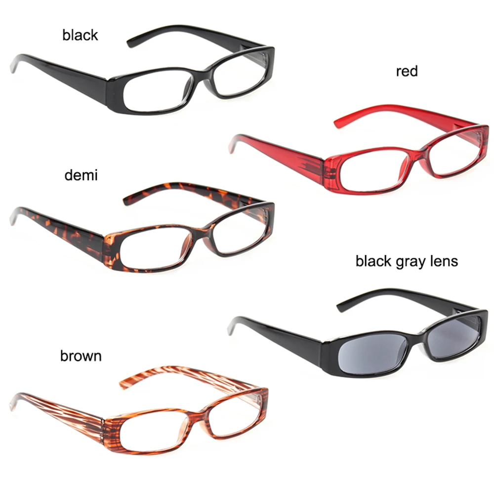 

5 Pack Retro Reading Glasses Spring Hinge Oval Frames for Men and Women Comfortable Colorful Readers 0.5 1.75 2.0 2.5 3.0 4.0