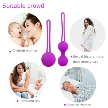 Safe Silicone Smart Ball Vibrator Sport Egg Ball Vagina Tighten Exercise Machine Sex Toy for Women Vaginal Geisha Shrink Ball 3