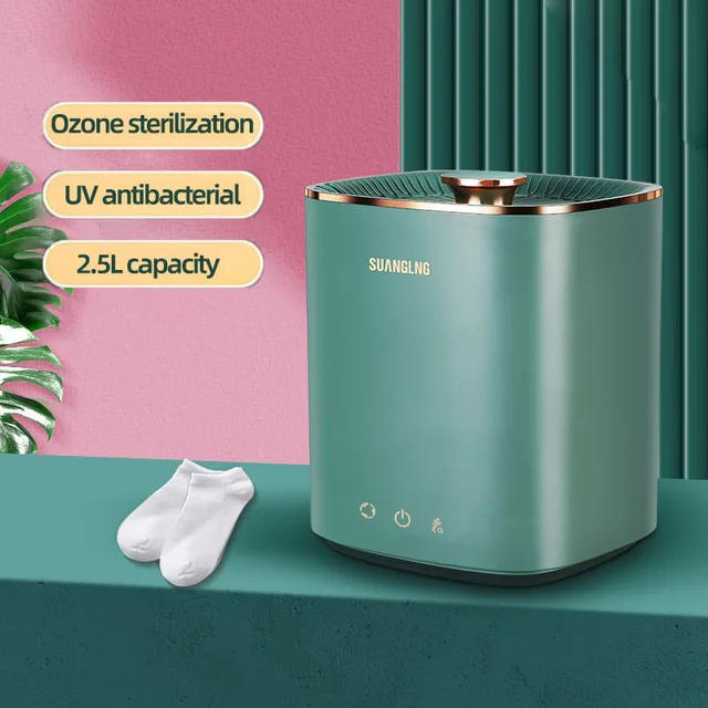 L mini washing machine automatic underwear sock washing machine uv ozone sterilization instrument for dormitory
