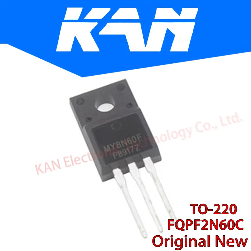 10PCS FQPF2N60C 2N60C 2N60 600V 2A MOSFET N Channel transistor TO 220F ...