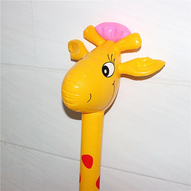 120cm Cartoon Inflatable Animal Long Inflatable Hammer No Wounding Weapon Stick Blow Up Noise Maker Toys Baby Children Toys