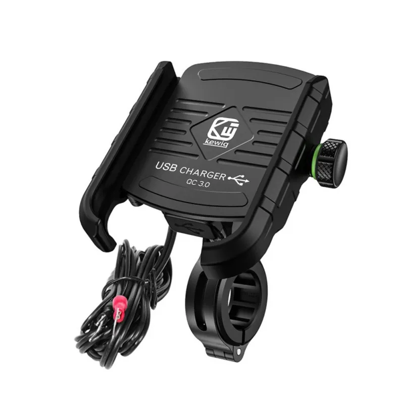 QC3.0 USB зарядное устройство мотоцикл для крепления мобильного телефона на велосипед держатель для телефона подставка поддержка для электрического автомобиля горный велосипед держатель с переключателем