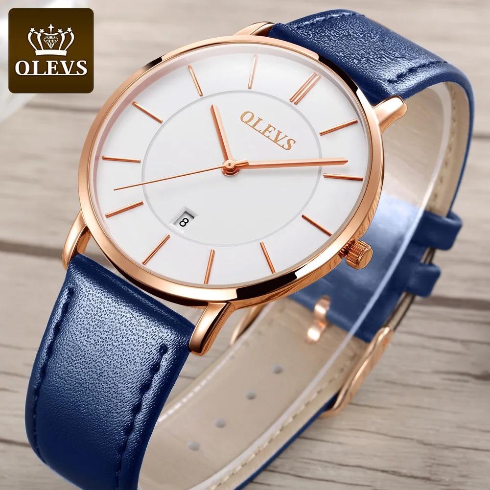 OLEVS Men's Watches Top Brand Luxury Waterproof Ultra Thin Date Clock Male Steel Strap Classic Quartz Watch Men Business Watches 4
