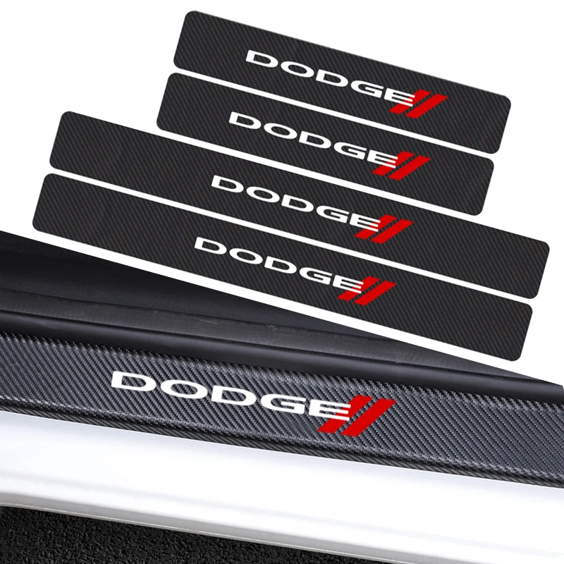 Автомобильный Стайлинг 4 шт. 3D наклейки из углеродного волокна для Dodge Challenger ram 1500 зарядное устройство Мститель Калибр Дротика нитро