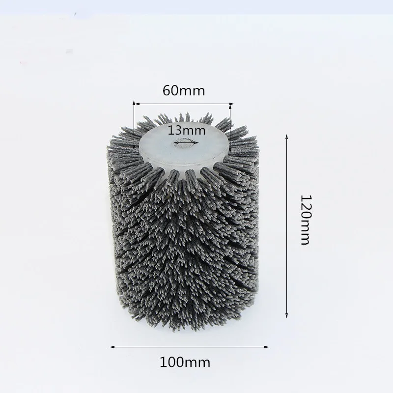 New 1pcs 100*120*13mm Abrasives Wire Brush Wheel for 9741 Wheel Sander P80-P600 Wooden Furniture Metal Polishing Grinding