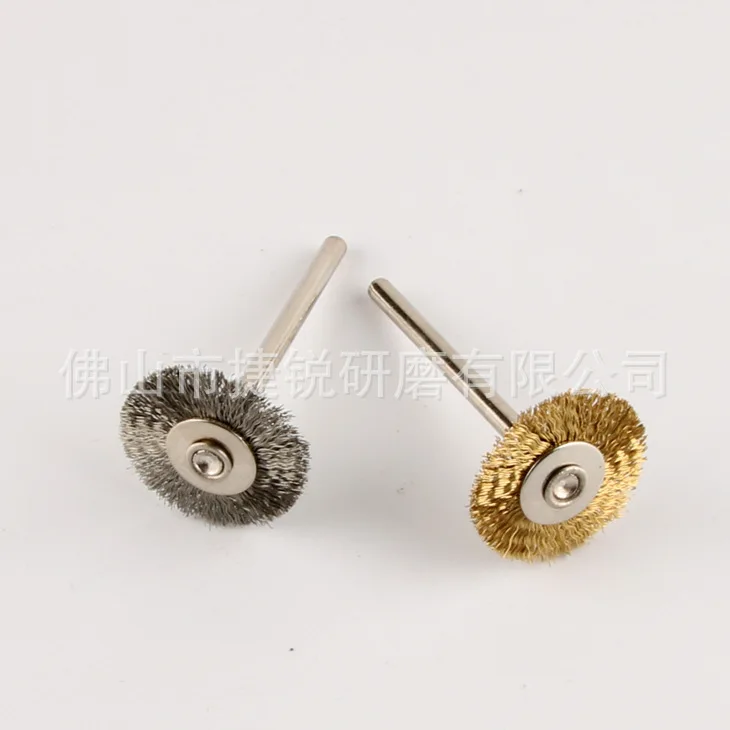 T-Shape 3X22 Mm Manufacturers Direct Selling Copper Wire Brush Copper Wire mini shua Wire Brush Flat Copper Wire Brush a Generat