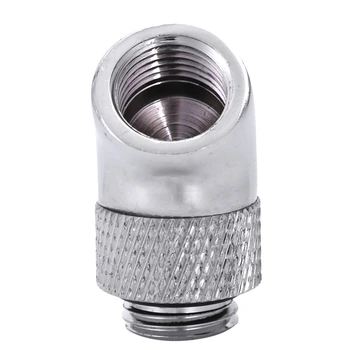 

G1/4 Screw Thread 45 Degree Elbow Rotary Brass- Adapter Male To Female Connector Fitting Computer Pc Water Cooling System