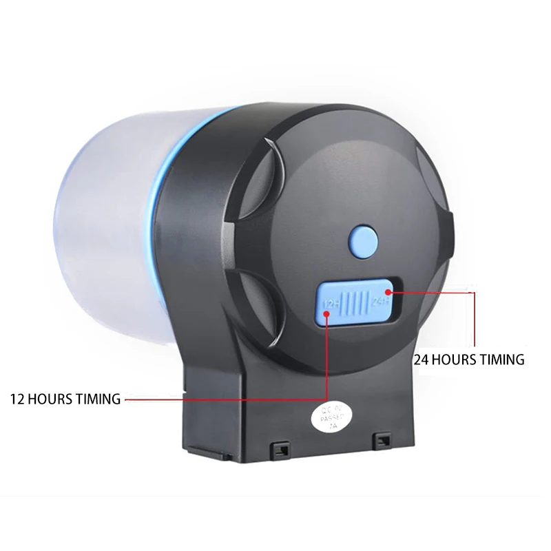 Household indoor fish tank feeder,Electric automatic feeder.Clip type feeding device.High capacity
