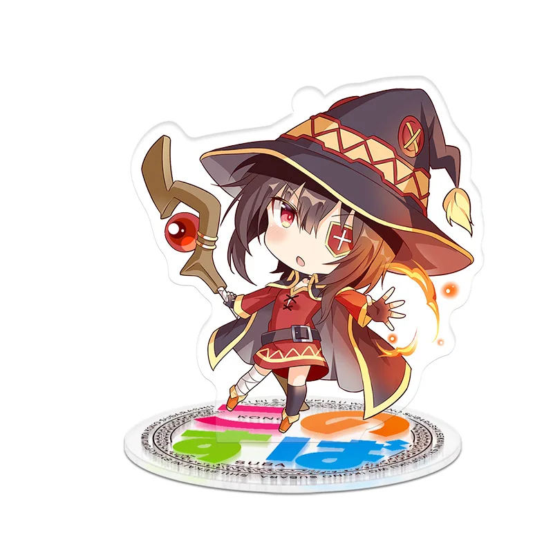 9 см Kono Subarashii Sekai ni syukufku wo! Аниме Фигурка Игрушка акриловый брелок декоративные
