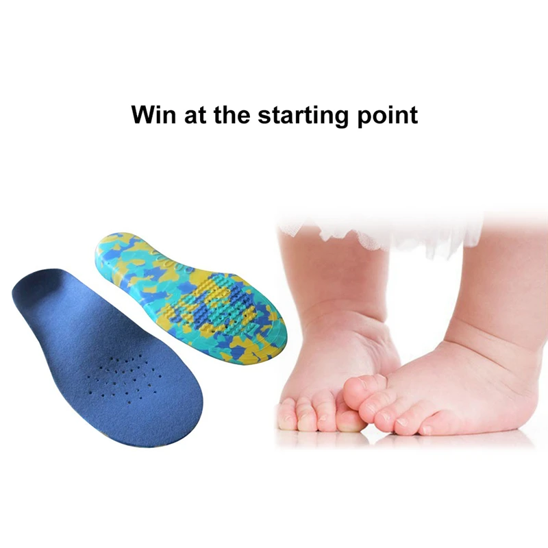 

1 Pair Flat Foot Arch Support Orthotic Pads Correction Insoles Kids Children Orthopedic Insoles for Shoes Super Light Material