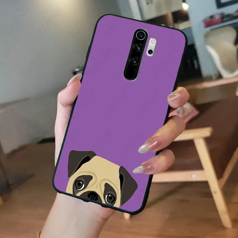 pug dog animal Phone Cover for redmi note8pro note7 note5 note6pro 7 7A 8 8A Note8T note9s note9pro Cellphones 