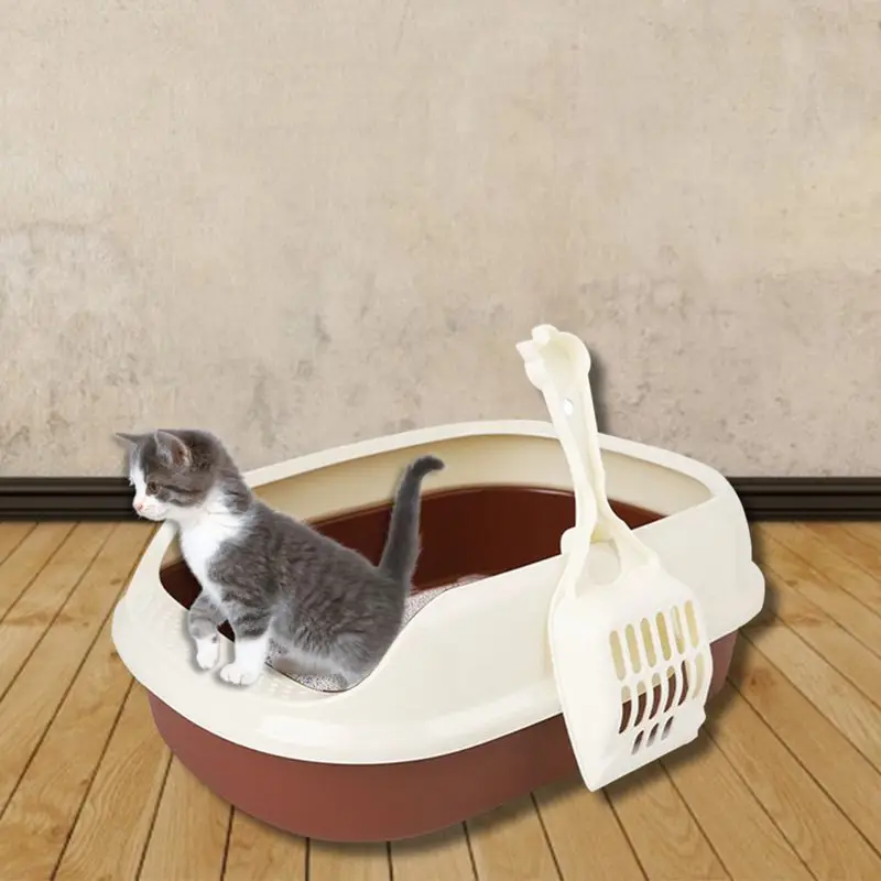 Toilet Bedpan Cat Litter Box Cat Dog Tray Toilet Supply Teddy Anti-Splash Pet Dog Toilette Puppy Indoor Home Plastic Sandbox Cat