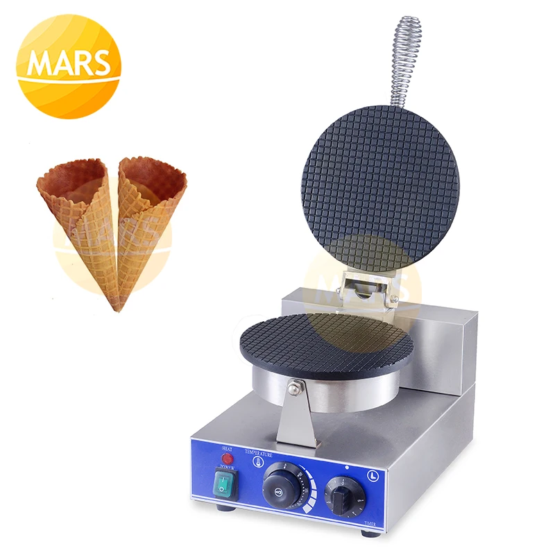 Round Nonstick Electric Stroopwafel Syrup Waffle Maker Baker Machine
