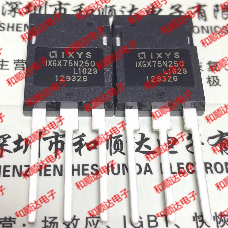 

5pcs/lot IXGX75N250 TO-247 2500V 75A
