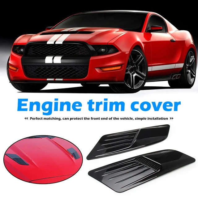 1 Pair Hood Air Vent Trim Abdeckung Für Ford Mustang 2015 2016 2017 Air  Flow Hood Vent Scoop Bonnet Abdeckung - AliExpress