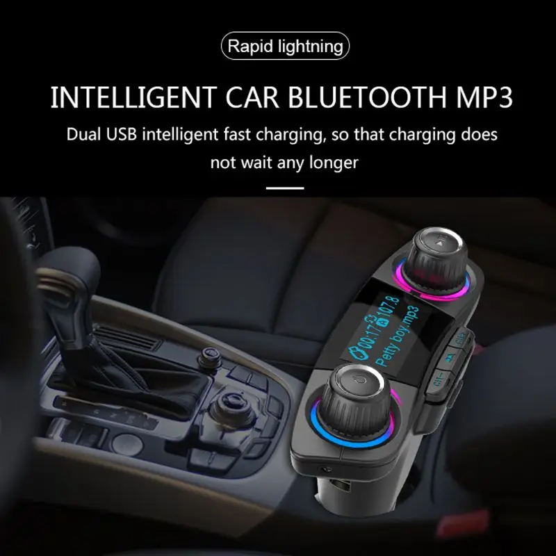 Автомобильный Bluetooth fm-передатчик Aux модулятор аудио mp3-плеер автомобильные аксессуары автомобильный Bluetooth fm-передатчик