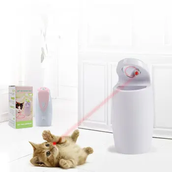 

Smart Self-rotating Toy Cat Laser USB Rechargeable Adjustable Range Speed Light Kitten Play Game Interactive Pet Toys cat toys