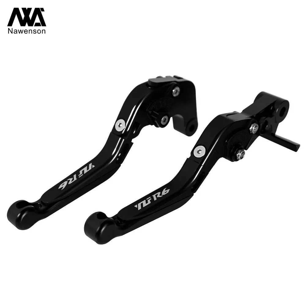 

Motorcycle Adjustable Folding Brake Extendable Clutch Levers Handlebar CNC Aluminum Handles For Yamaha YZF R6 2017-2018