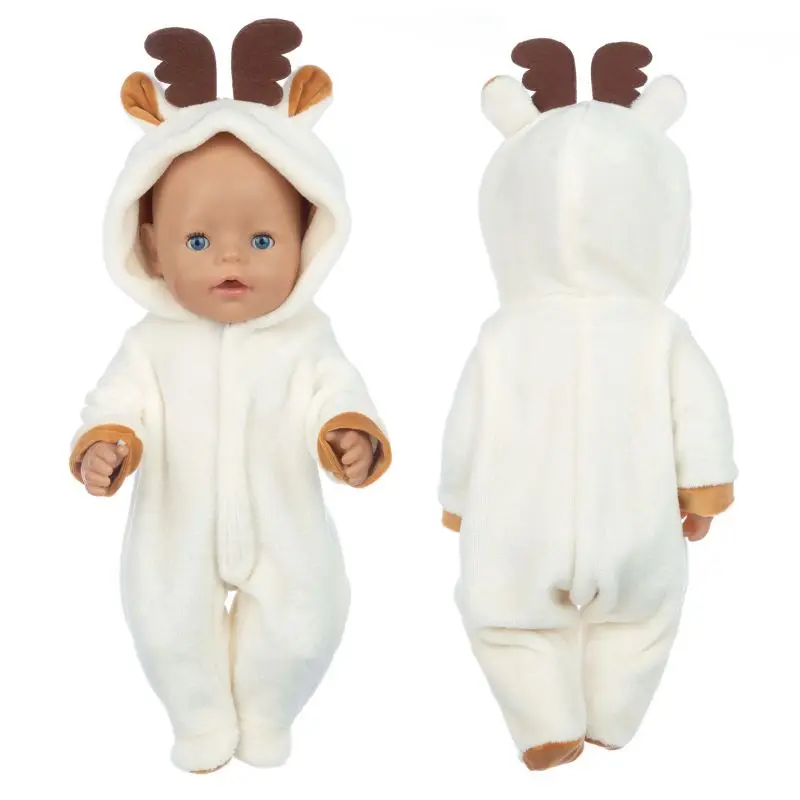 Barbie Doll Clothes Doll Clothes Animal Jump Suits For 43cm Baby Doll 17inch Born Babies Boy Doll Clothes