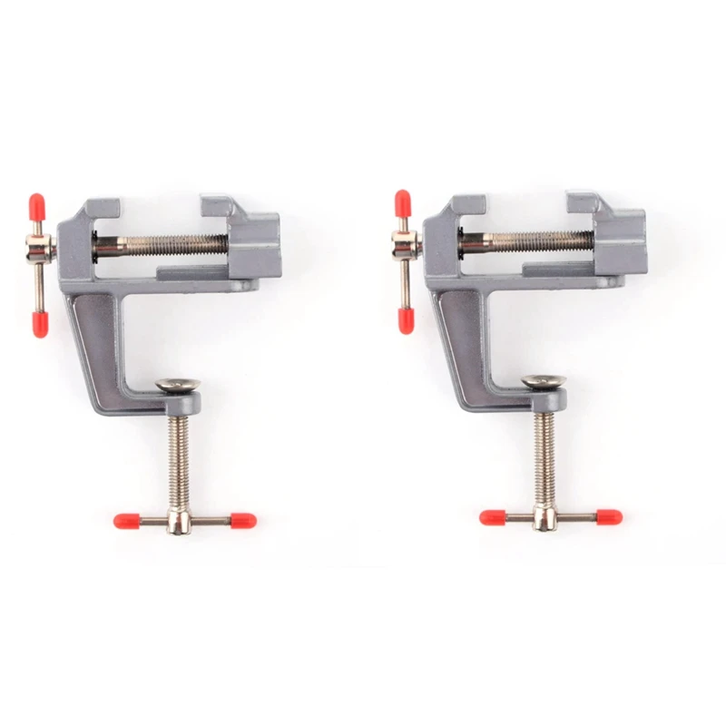 

2PCS Aluminum Alloy Mini Bench Vise Small Flat Table Vise DIY Metal Fixture