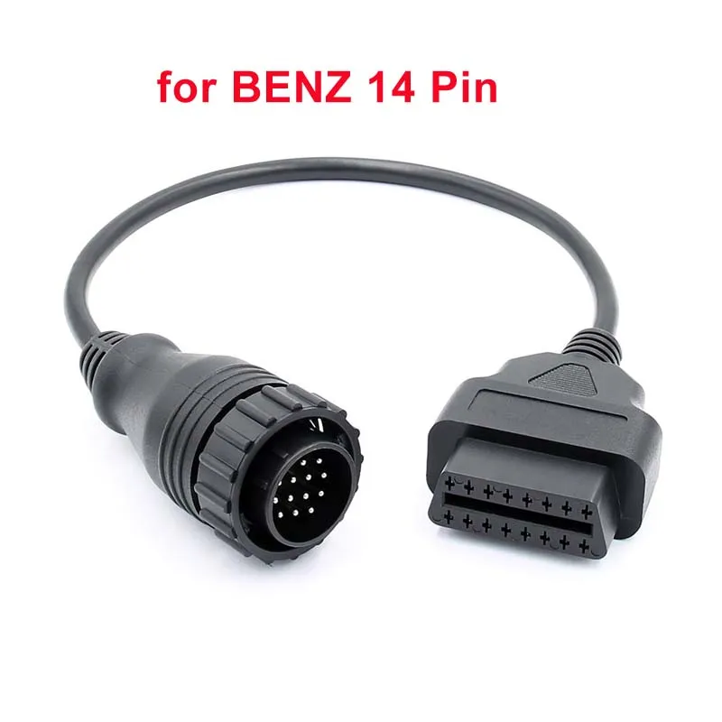 Кабель OBD2 для Mercedes Benz 38 pin до 16pin ODB OBD2 разъем для MB 14 Pin до 16 PIN кабель OBD Sprinter - Цвет: for MB 14pin