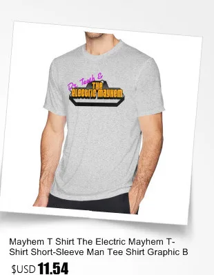 Mayhem футболка Electric Mayhem футболка 100 хлопок мужская футболка забавная Базовая большая графическая футболка с коротким рукавом
