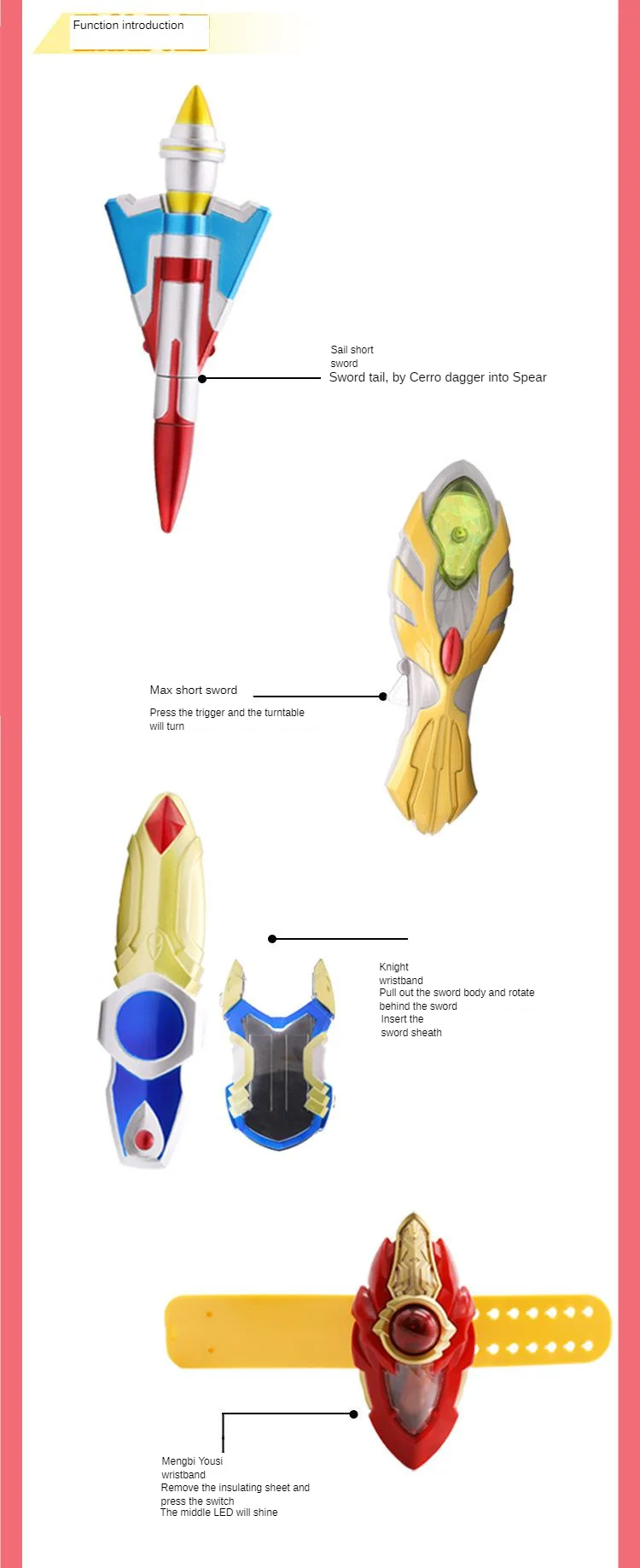 Bandai Ultraman CHILDREN'S Toy Model Ultraman Turning Set-Legend of Warrior 52775