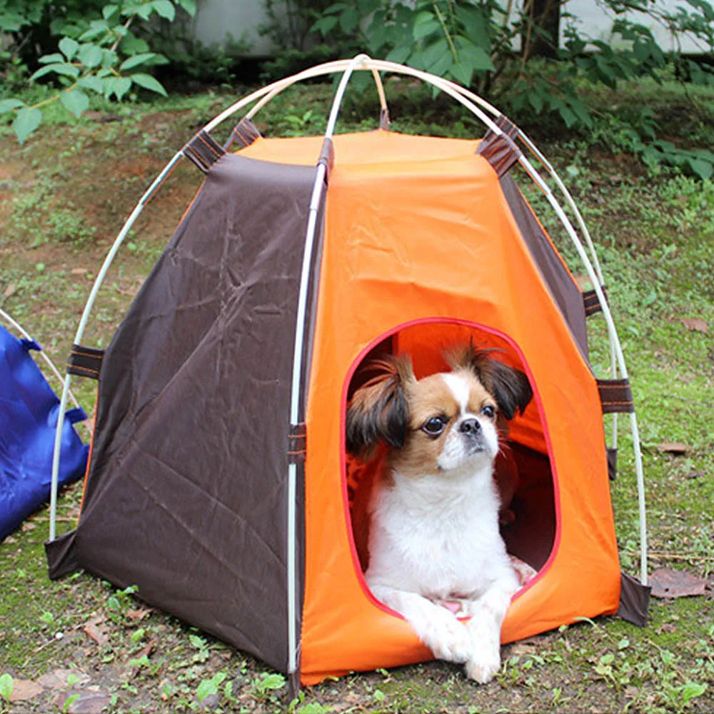 Наружная собачья переноска кошка ПЭТ складная палатка Автоматическая собака Кемпинг забор непромокаемый солнцезащитный крем дом для домашних животных дорожная переноска