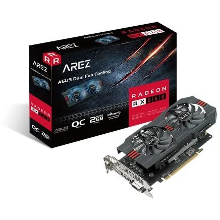 Видеокарта Asus PCI-E AREZ-RX560-O2G-EVO AMD RX560 2048Mb 128b GDDR5 1149/6000 DVIx1/HDMIx1/DPx1/HDC