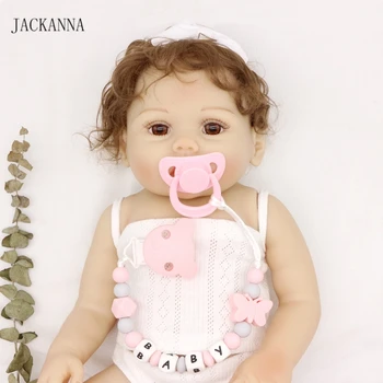 

Customized Name Baby Pacifier Clips DIY Silicone Beads Soother Chain Newborn Attache Sucette Infant Baby Pacifier Holder Chain