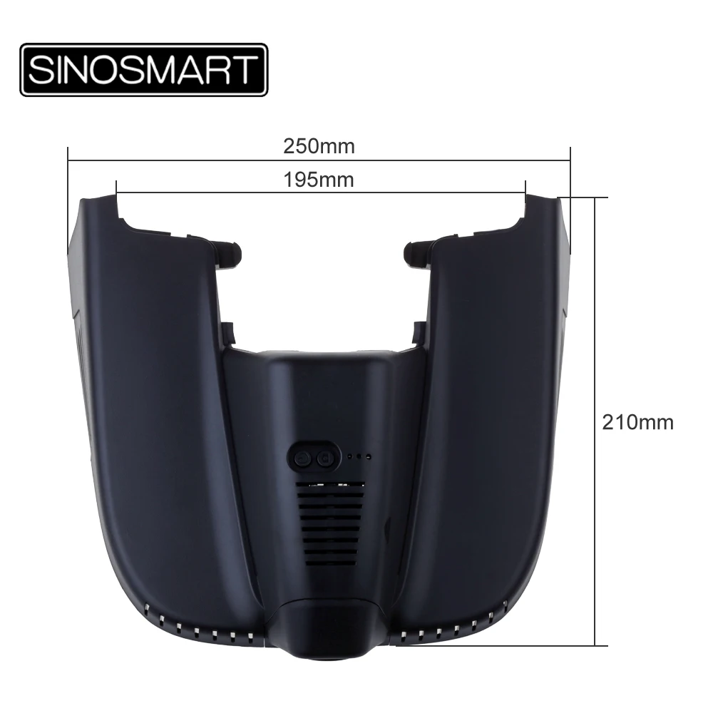 SINOSMART Novatek 96658 Wifi DVR камера для управления Alfa Romeo с помощью приложения для мобильного телефона SONY IMX323