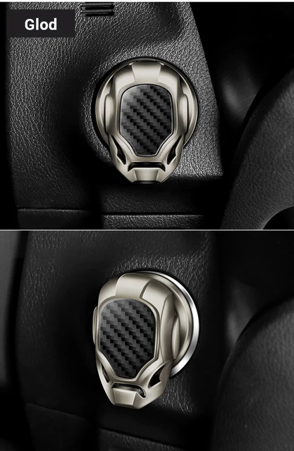 Copri Pulsante Accensione Auto - Cover Decorativa In Lega - Foto 2