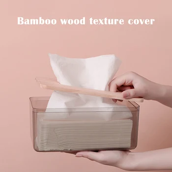 

Nordic Minimalist Tissue Box Living Room Pumping Storage Case with Non Slip Bottom Household P7Ding