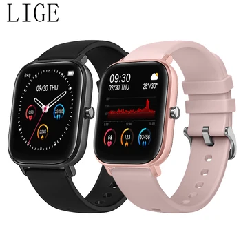 

LIGE women smart watch women men Waterproof smart Band sport for iPhone Android Information reminder Heart rate Fitness tracker