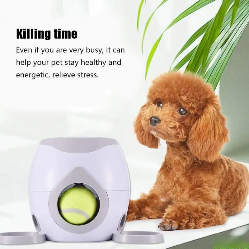 Pet Interactive Toys For Dogs Reward Machine Food Dispenser Tennis Ball  Outdoor Indoor Sport Exercise Slow Dog Toy With Feeder - Dog Toys -  AliExpress