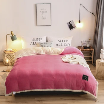 

1pcs Solid color Flannel Duvet Cover Winter Twin Full Queen King size Thickening warm Quilt cover No stuffing Free shipping