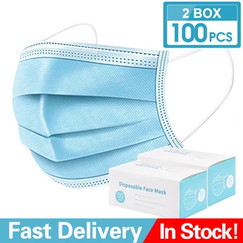 

Face Mask PM2.5 Mouth Mask Breathable Anti Dust Masks Filter Mascarillas Disposable Mask Care