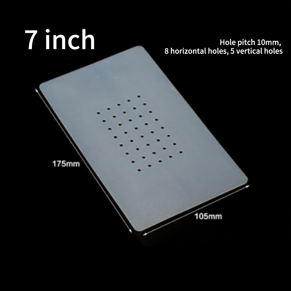 

10 Pcs/set Silicone Pad Vacuum Separator High Temperature Resistant Screen Remover Silicone Pad With Hole Anti Slip Pad 7 Inch